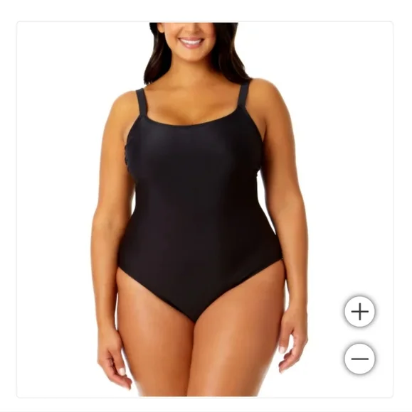 New With Tags Hurley Ladies' Swimsuit Black Size XL - Picture 4 of 4